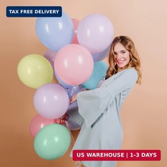 Pastel Balloons Latex Pastel Birthday Decorations 100 Pack 12 inch Round Helium