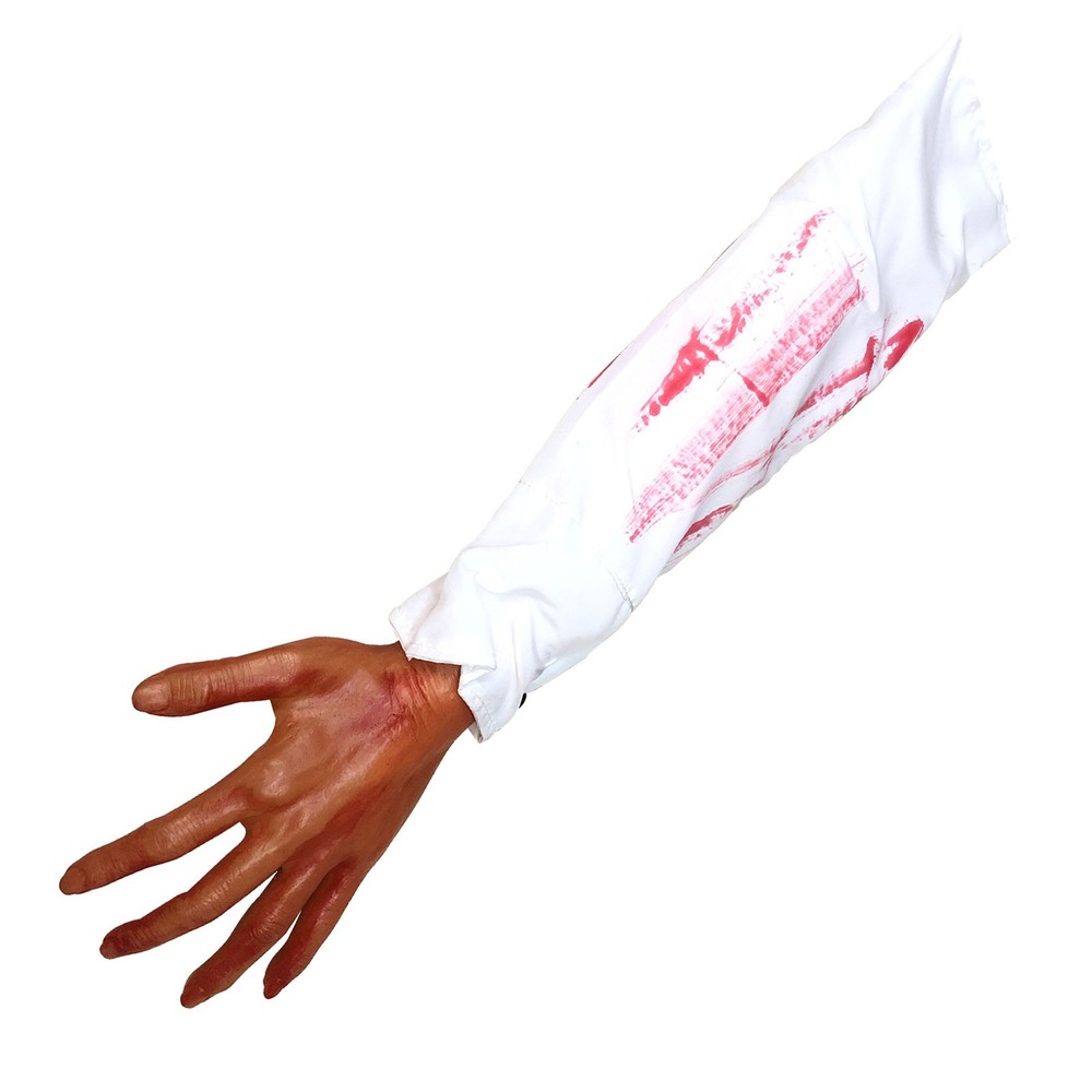 1Pcs Halloween Scary Hand Decor Severed Fake Arm Hand Body Prank Party Props