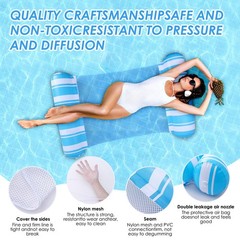 2 Pack Pool Float for Adults 4-in-1 Water Hammock Float, Saddle, Drifter, Lou…