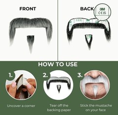 Mustaches Self-Adhesive Fake Mustache Costume Accessory