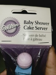 NEW 2006 Wilton PASTEL Baby Blocks PLASTIC CAKE SERVER 🆕