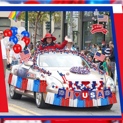 250th Anniversary Parade Car Decoration Kit – 4th of July Golf Cart Set