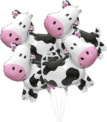 Cute Cartoon Cow Balloon Barnyard Farm Animal Themed Party Decoration Western Co