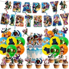 Cartoon Birthday Party Decorations Set Jungle Themed Party Decorations