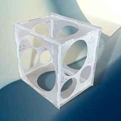 11 Holes Balloon Sizer Collapsible Cube Box Measurement Tool for Balloon Decor