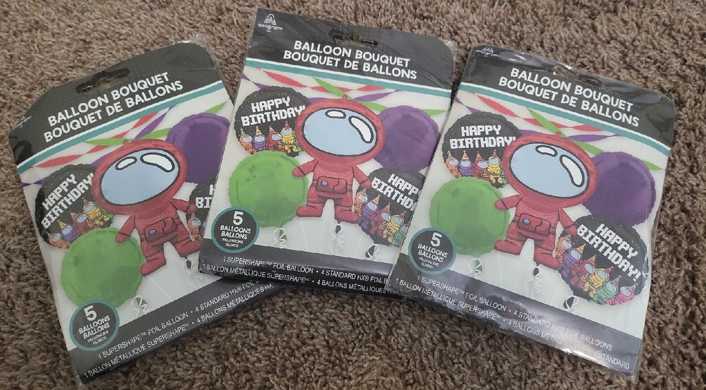 15 piece Balloon Birthday Party Pack «Among Us»