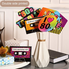 24 Pack 80s Retro 1980s Table Centerpiece Sticks Party Decorations Props Set Fun
