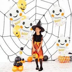 Halloween Foil Ghost Balloons for Halloween Party Indoor Outdoor Decorations
