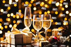 200Pcs 2025 Confetti New Year Table Decor Glitter Confetti Christmas Confetti fo