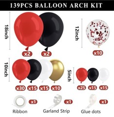 Dazonge Graduation Decorations Class of 2024 – Set of 4 Red Graduation Balloon
