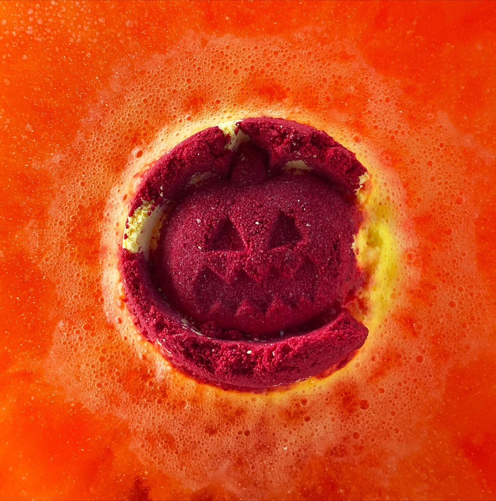 Halloween bath bomb set 3x180g each handmade, vegan, sensitive skin, children