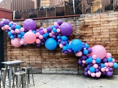Pink and Blue Balloons, 60PCS Dark Light Blue Purple Party Pink Blue Silver