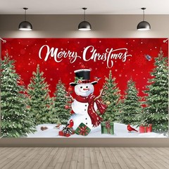 Christmas Backdrop Merry Christmas Party Decoration Christmas Photo Banner Si…