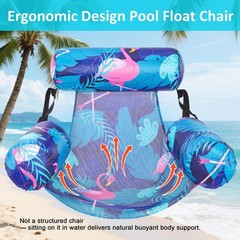 Inflatable Pool Float Chair – 2 Pack Pool Floats Adult Heavy Duty, Water Floa…