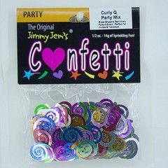 Multicolor Curly Q Confetti Party Table Scatter Retail Pack #9542 QS0 1 Pack