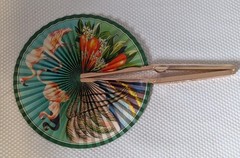 9 Pcs Folding Bamboo ,plastic, Metal Fan Paper Fans Chinese Style Hand