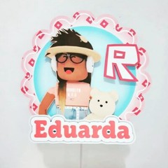 Personalized Roblox Girl Cake Topper