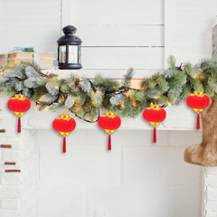30 Pack Red Chinese Mini Lanterns Decorative Lucky Hanging Lanterns Decoration