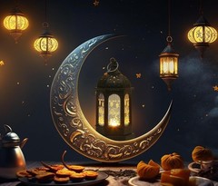 Elegant 2-Piece Ramadan Lanterns Set – Flameless LED Candle Holders for Eid