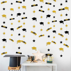 Graduation Decorations 2026 Graduation Hat Diploma Star Garland Banner Bunting S