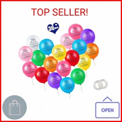 Sumind 36 Pieces Release Colorful Memorial Day Funeral Balloons Remembrance Ball
