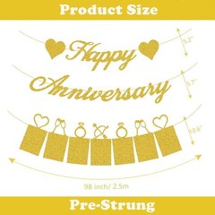 Happy Anniversary Party Decorations Happy Anniversary Banner And Photo Banner Fo