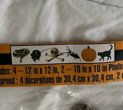 6 pc Packaged Halloween Photo Cutouts 10″-12″ Vintage Style Reproduction New