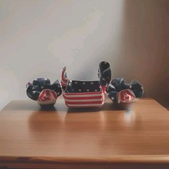 3 Pcs Party Supplies Set Red White Blue Decorations Pool Patriotic Stars Stripes