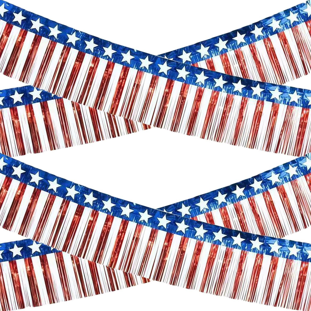 4Th of July Decorations – 2 Pack Red White and Blue Streamer for 250Th Anniversa