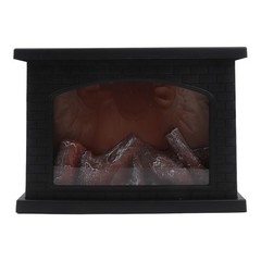 Compact LED Fireplace Lamp with for real Flame Effect for Living Room Decor