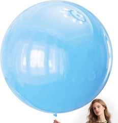 Light Blue Balloons 9Pcs 36 Inch Extra Large Big Jumbo Giant Baby Sky Aqua Blue