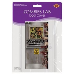 Beistle Zombies Lab Door Cover