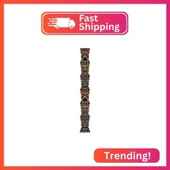 Beistle Tiki Totem Pole Photo Props, 7′ Tall – Hawaiian Luau Party Wall Decorati