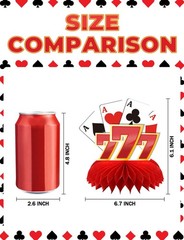 Adeyoo 12Pcs Casino Theme Party Decorations, Casino Centerpieces for Tables 3…