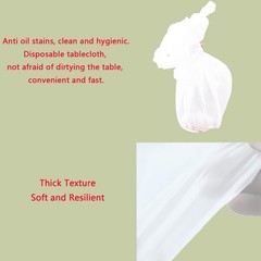 2 Pcs Rectangular Tablecloths, 54 in X 108 in Disposable Plastic Table Cover …