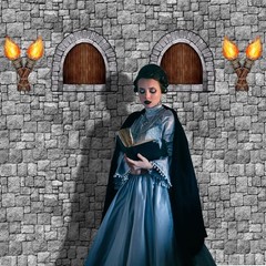 Medieval Party Decoration Set: 11 Pieces with Self-Adhesive Window & Torch Props