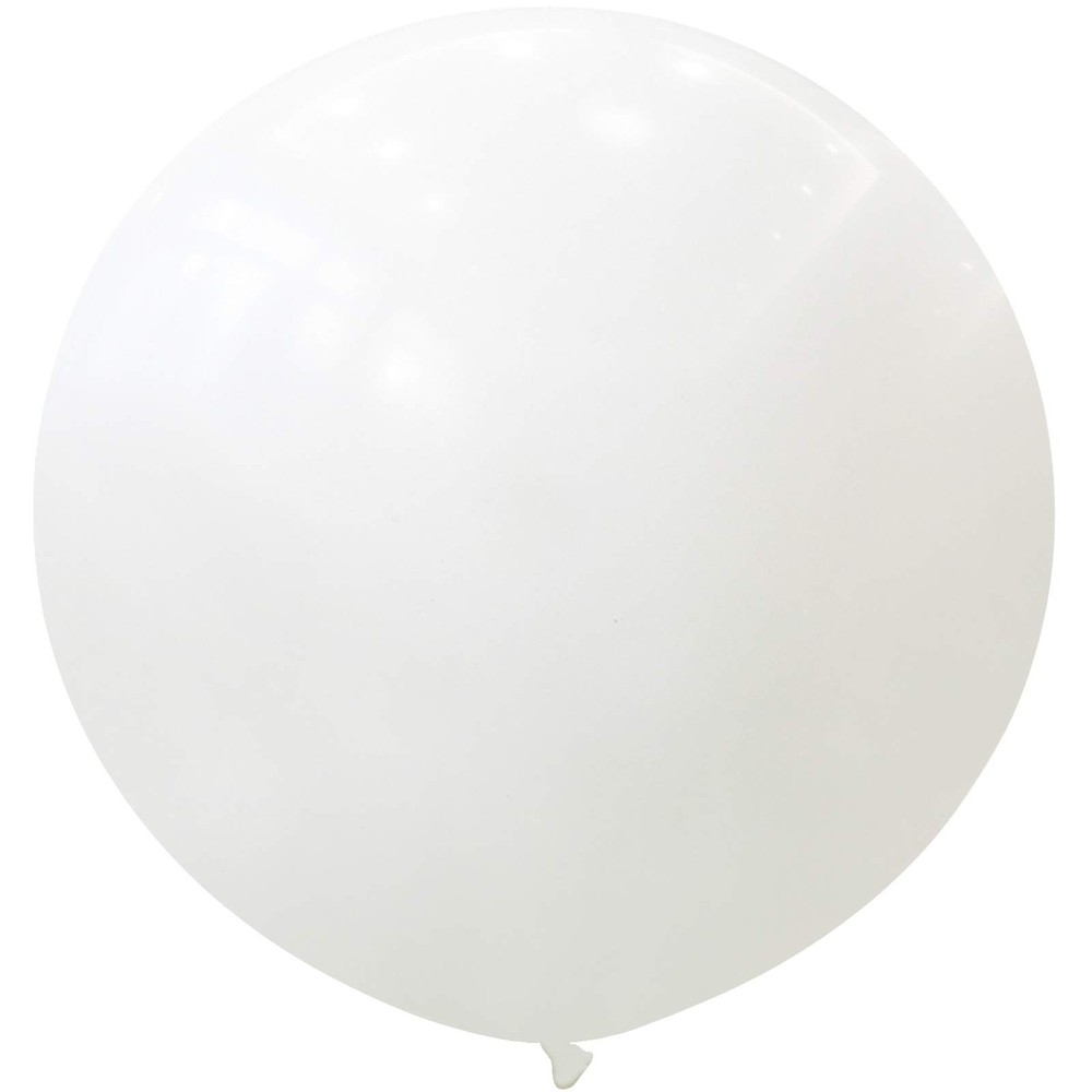 36 Inch Giant Latex Balloons, Standard White Round Balloons for Birthdays Wed…