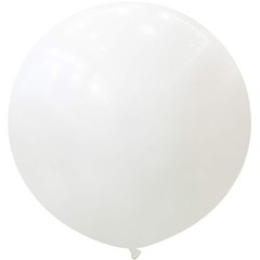 36 Inch Giant Latex Balloons, Standard White Round Balloons for Birthdays Wed…