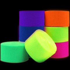 600feet Crepe Streamers,6 Rolls Party Streamer Decorations in 6 Colors for Ne…