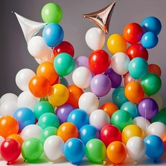 440 Pcs Rainbow Balloons 12 Inch 15 Colors – Thick Latex Colorful Assorted Bu…