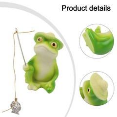 Small Resin Frog Figure for Garden Patio Balcony Outdoor Pond Decoration