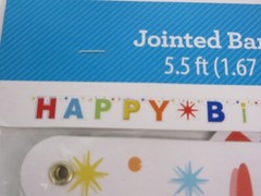 Way to Celebrate! Multicolor Happy Birthday Banner 5.5ft New