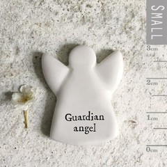 East of India Tiny Porcelain Heart Token | Keepsake Gift Friends Family