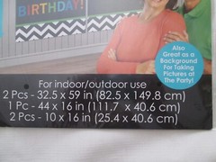 60TH BIRTHDAY PARTY SCENE SETTER WALL DECORATING BANNER KIT 6 FT BACKDROP