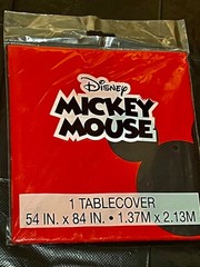 Mickey Mouse Birthday Party Decorations: 1 Banner, 1 Table Cover, 12 Swirl Decor