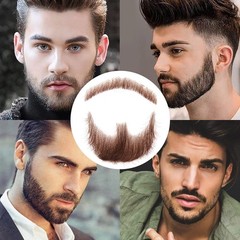 Fake Beard Goatee Beard Realistic 100% Human Hair Full Hand Tied Goatee False…