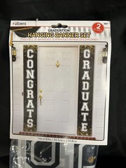 Graduation Hanging Banner Set 14” X 83” 2 Pc Set By Rubies