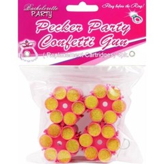 Hott Products Party Pecker Confetti Refill Cartridge – Pack Of 4
