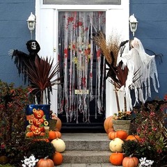 4 Pcs Halloween Doorway Curtain- 65 x 39 Inch 39″W x 65″L (Pack of 4) Bloody
