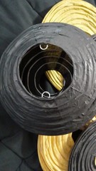 Round Paper Lanterns 2-Black 8inch 2-Gold 8inch 2-Black 10inch 2-Gold 10inch